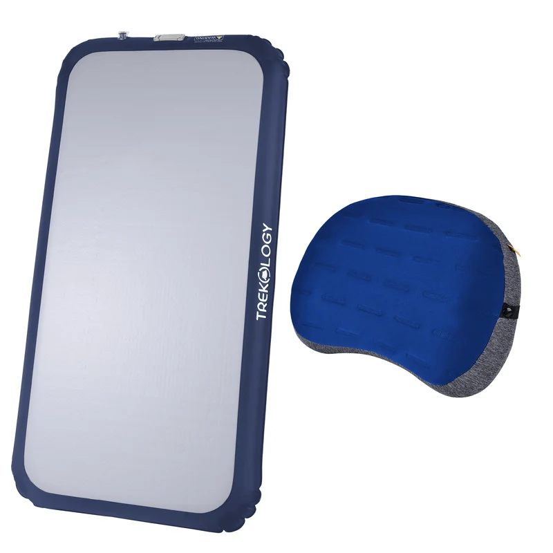 TREKOLOGY Rapid Sleep Bundle: Air Mattress & ALUFT Plus SE Pillow (UK)