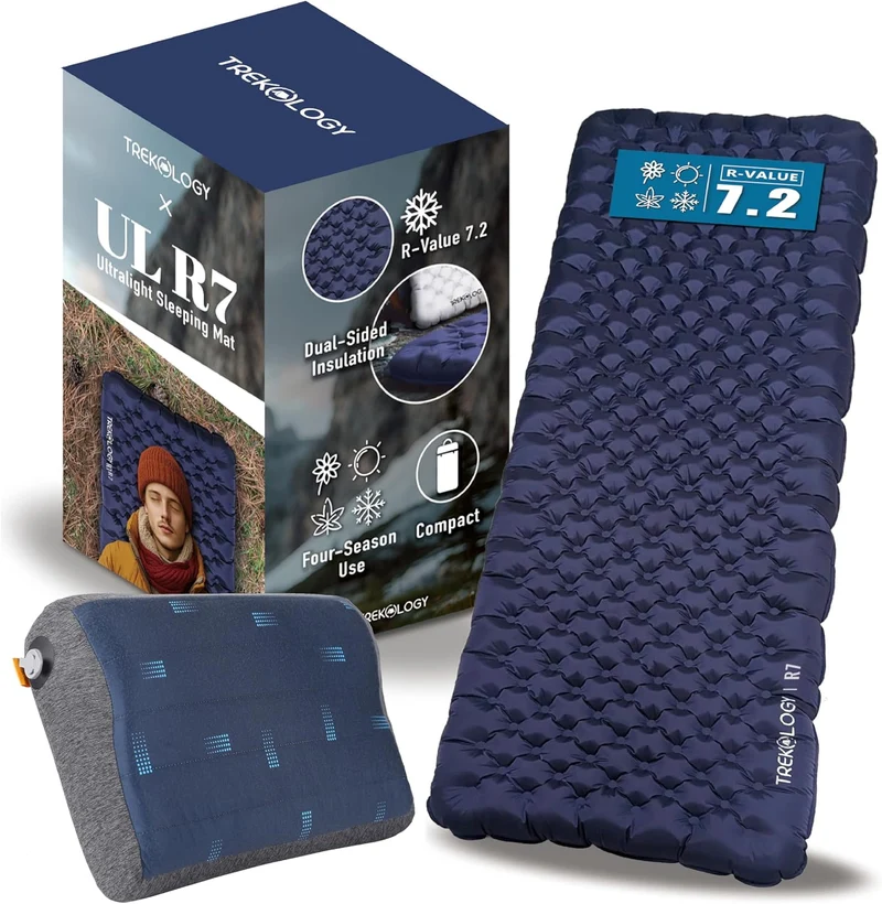TREKOLOGY Ultimate Comfort Sleep System: ULR7 Pad & ALUFT Pro SE Pillow (US)