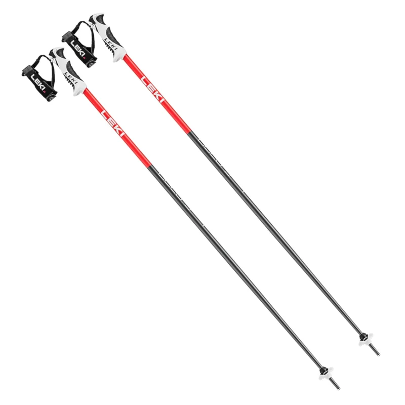 Leki BOLD-S Skistöcke anthracite red (100-135 cm) Unisex