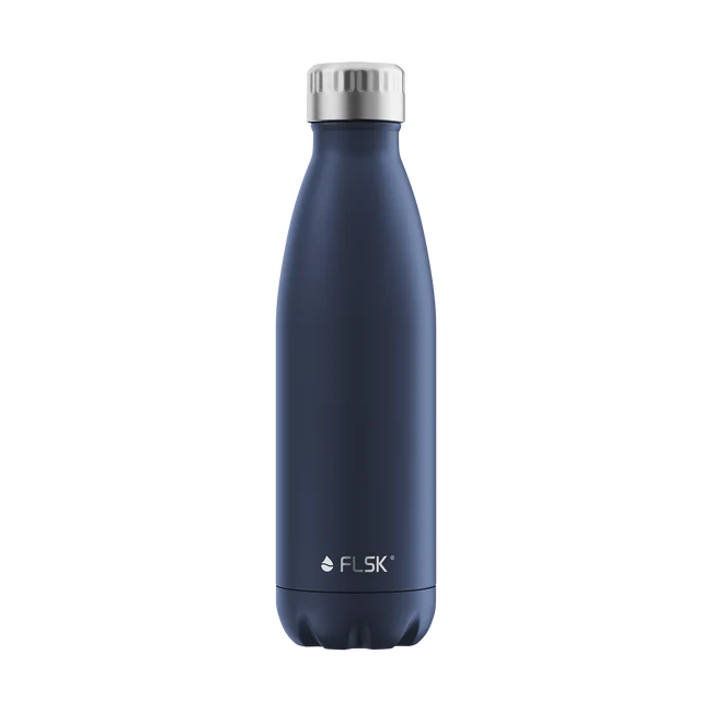 FLSK Edelstahl Trinkflasche MDNGHT 500ml Isoliert
