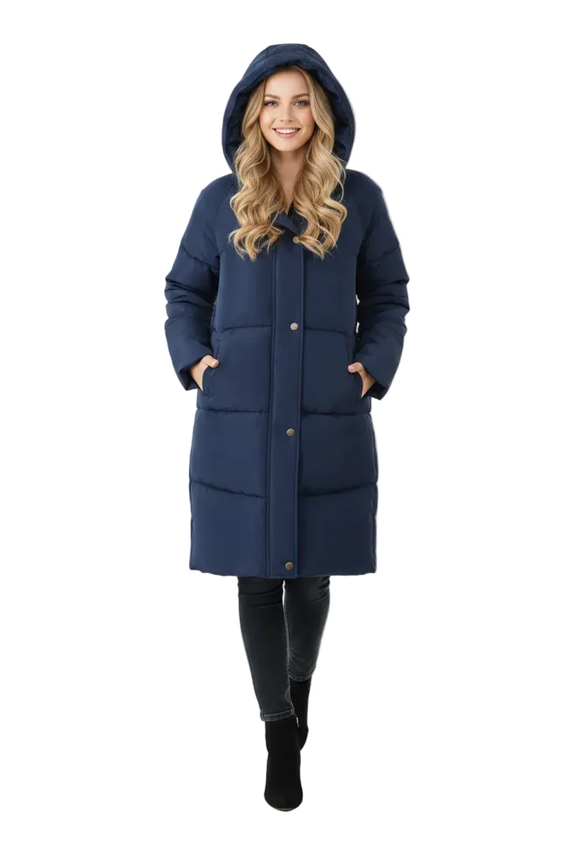 Werten Sie Ihre Garderobe mit unserer stylischen Damen-Steppjacke auf.
