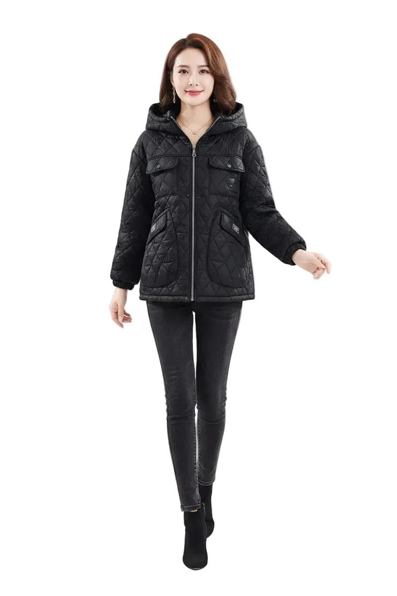 Verleihen Sie Ihrem Winter-Look mit unserer gesteppten Damen-Winterjacke das gewisse Etwas.