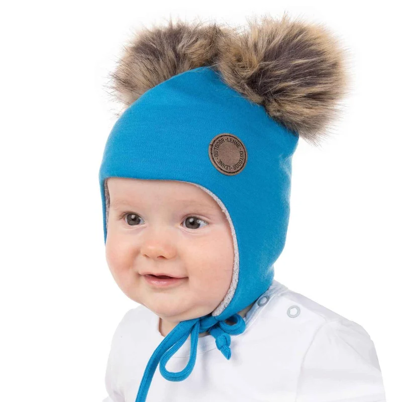 Hellblaue Babymütze aus Merinowolle für ultimative Wärme und Stil