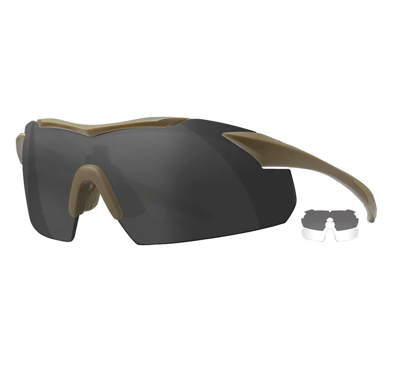 Wiley X WX VAPOR Schutzbrille tan - grey/clear