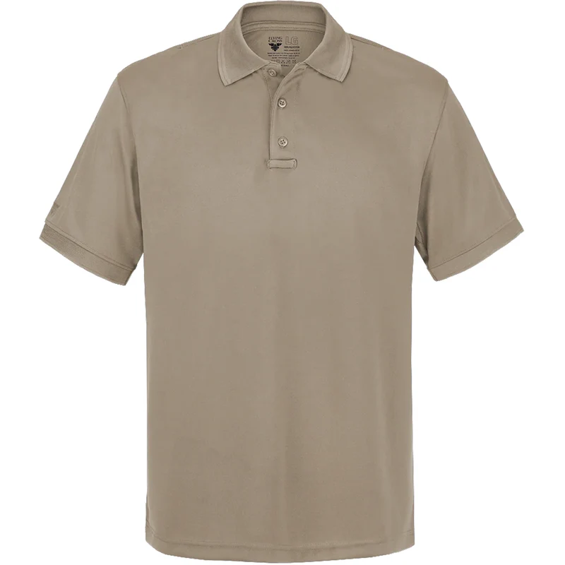 Mens Short Sleeve Impact Polo Shirt 2.0 silver tan