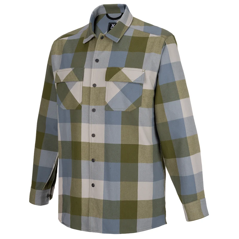 Vertx Last Line of Defense Stretch Tactical Flannel Shirt buffalo plaid