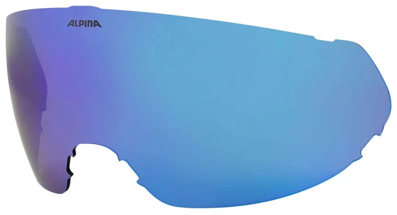 Alpina Alto Visor Q-Lite (Quattroflex Lite) Visier für Alto Ski- oder Snowboarvisierhelm Visierhelm Ski Snowboard Wintersport blue j24