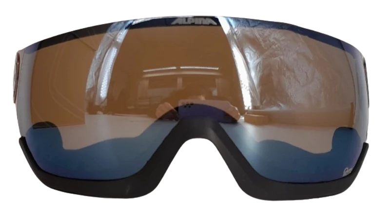 Alpina ARBER VISOR Q-Lite (Quattroflex Lite) S3 für Arber Ski- oder Snowboarvisierhelm blue grey Gr. EG