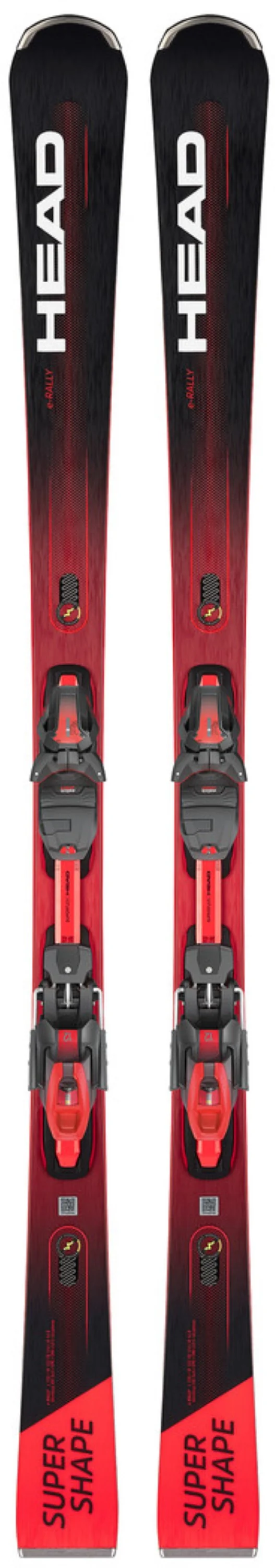 Head SUPERSHAPE E-RALLY Ski + Bindung PRD 12 GW Superflex neon red black Herren Gr. 170 cm