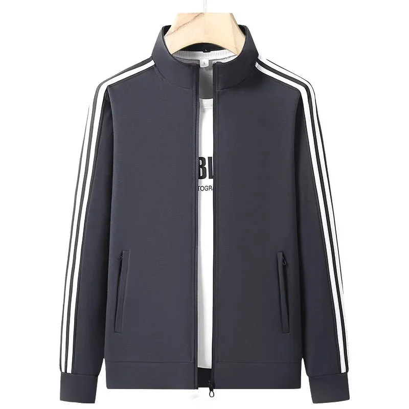 Slim-Fit-Sportswear-Set für Herren mit offenem Cardigan-Sweatshirt – erhältlich in den Größen L-6XL