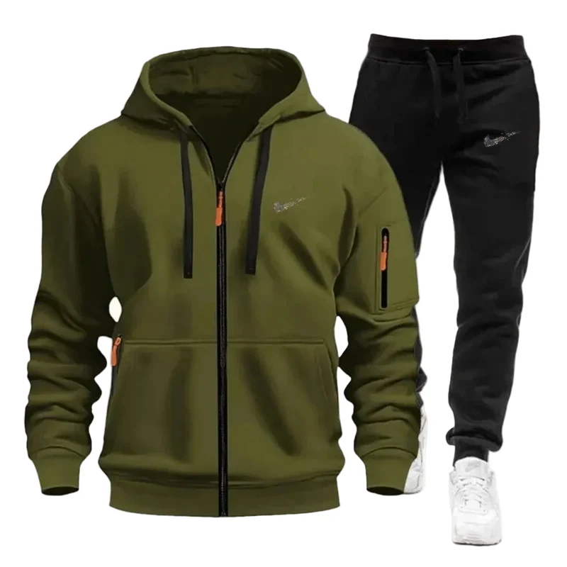 Sportbekleidungsset für Herren: Hoodie und Jogginghose für den Herbst, Unisex-Trainingsanzug