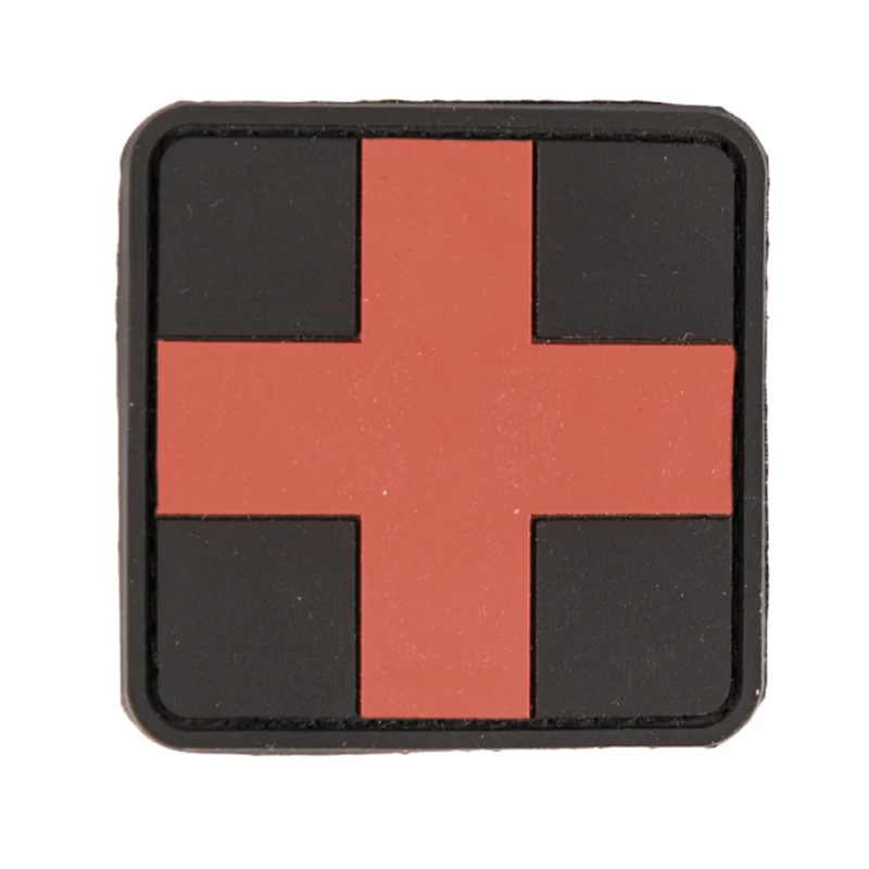 Mil-Tec 3D Rubber Medic Patch First Aid schwarz