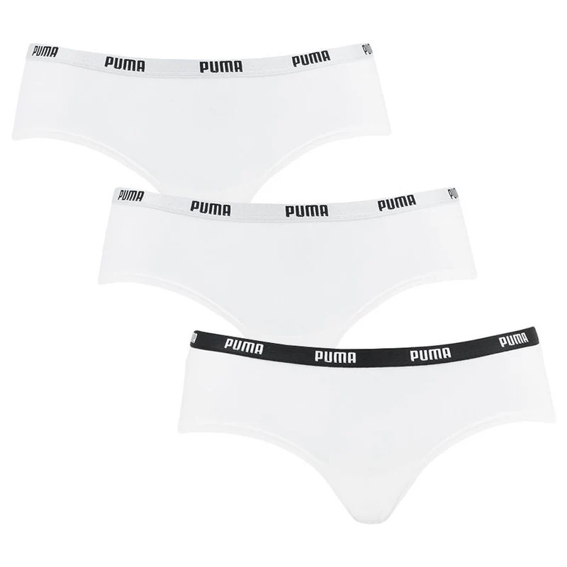 PUMA Boxershorts Hipster 3er Pack Damen Schwarz