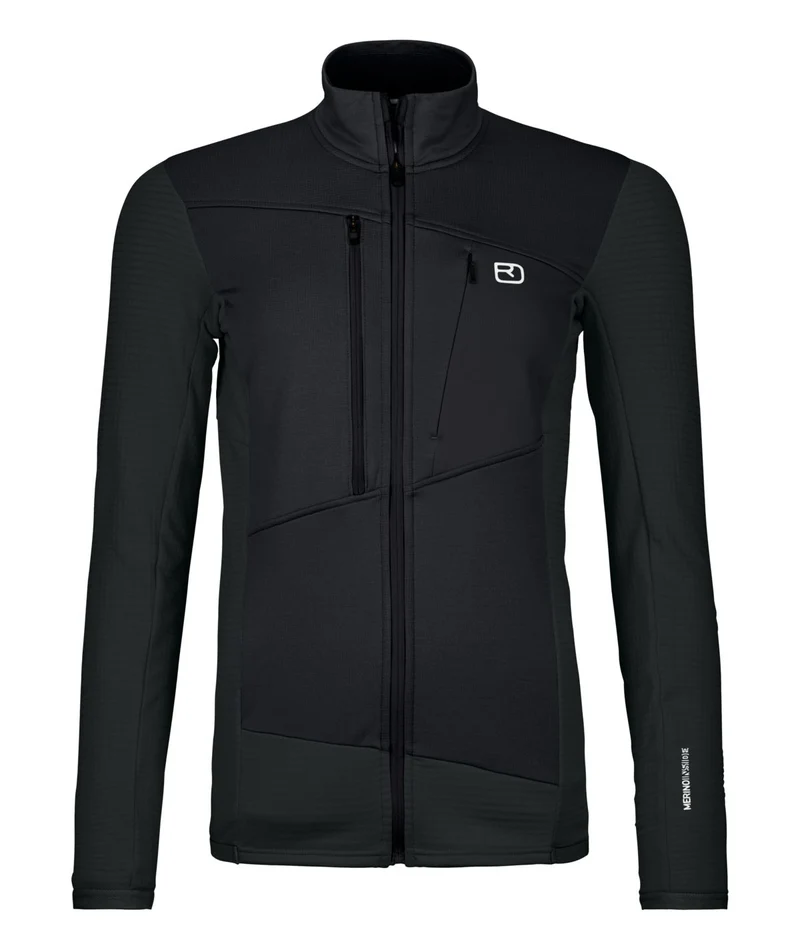 FLEECE GRID JACKET Damen