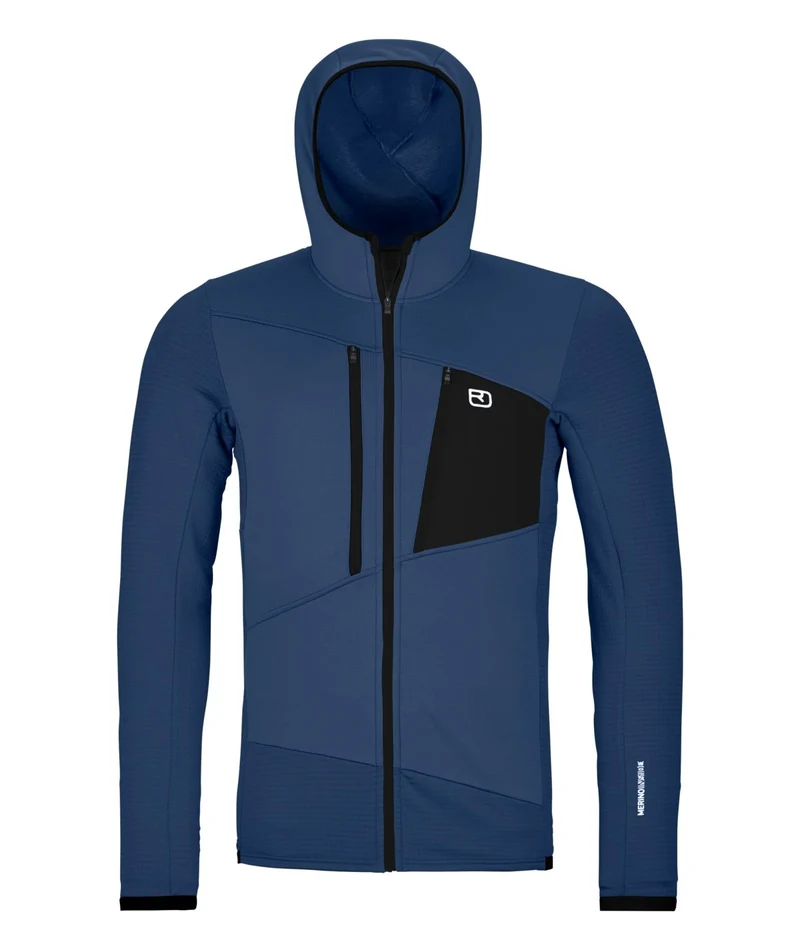 FLEECE GRID HOODY Herren