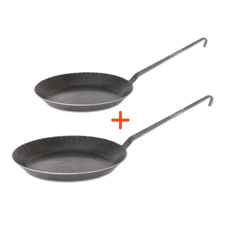 Schmiedeeiserne Pfanne 2x Set