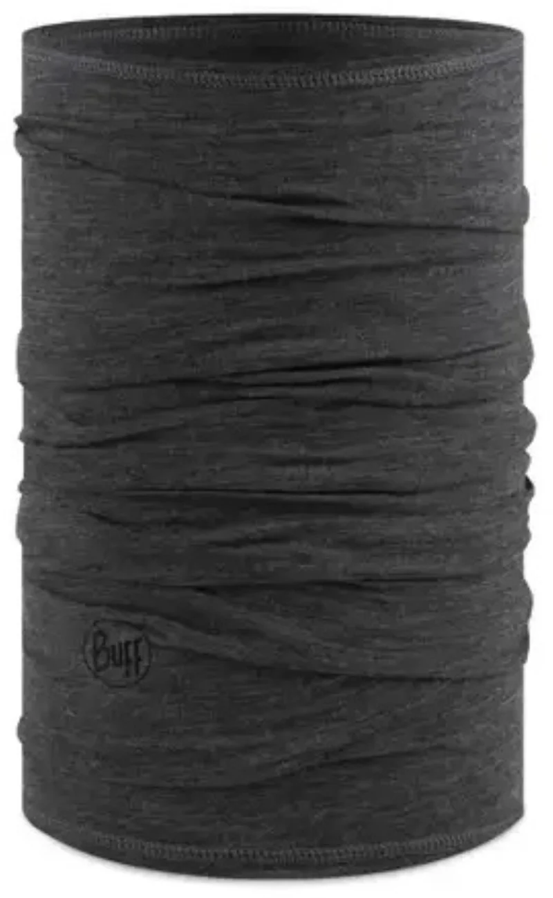 Buff MERINO LIGHTWEIGHT MULTIFUNKTIONSTUCH für Erwachsene solid grey Gr. One Size