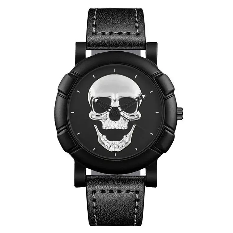 UTHAI Armbanduhr mit Piraten-Totenkopf