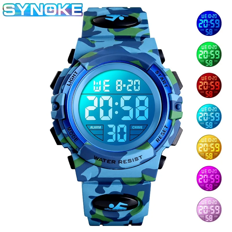 SYNOKE LED Digitale Sportuhr