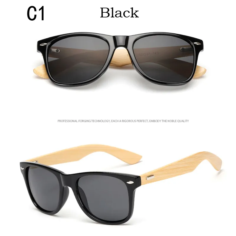 RUISIMO Sonnenbrille mit Bambusbügeln