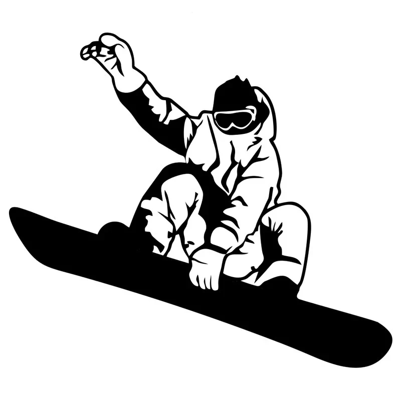 LYKX Ski-Wandaufkleber