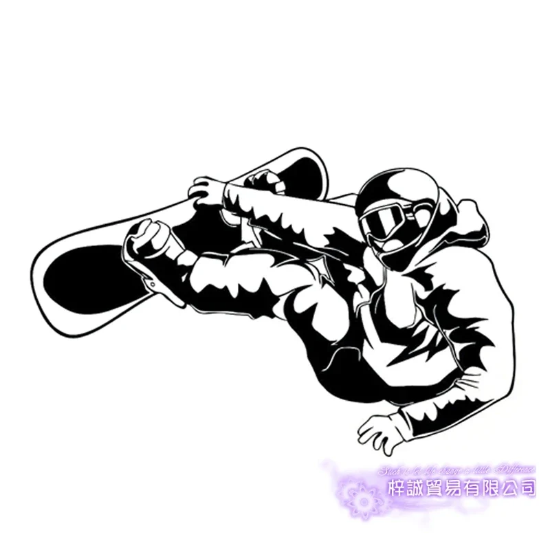 Snowboarden Aufkleber Aufkleber Skifahren Eis Sport Poster Vinyl Pegatina Wand Decals Decor Wandbild Auto Snowboarden Aufkleber