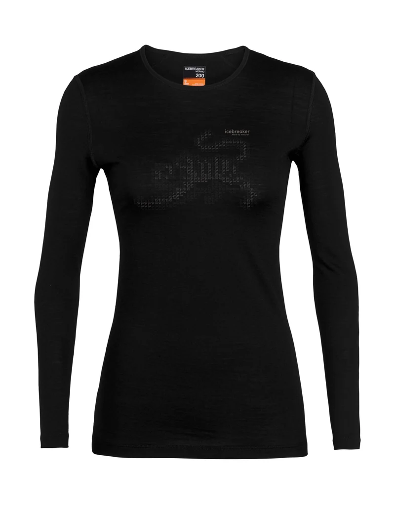 ICEBREAKER Damen Funktionsshirt Oasis Langarm Merino