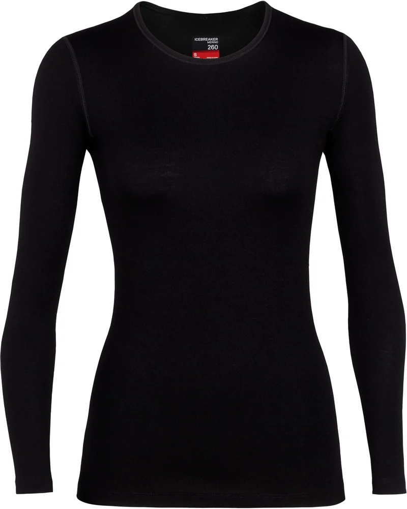 ICEBREAKER Merino Damen Longleeve 260 Tech LS Crewe