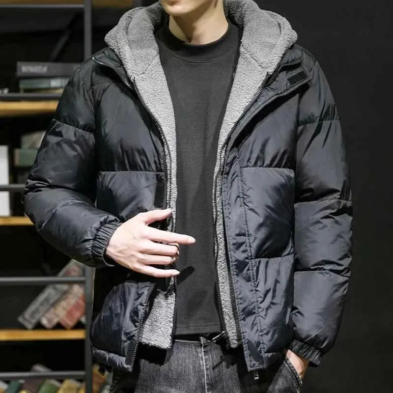 Schwarzer Herren-Parka mit Kapuze – Hochwertige Winterjacke für optimale Wärme
