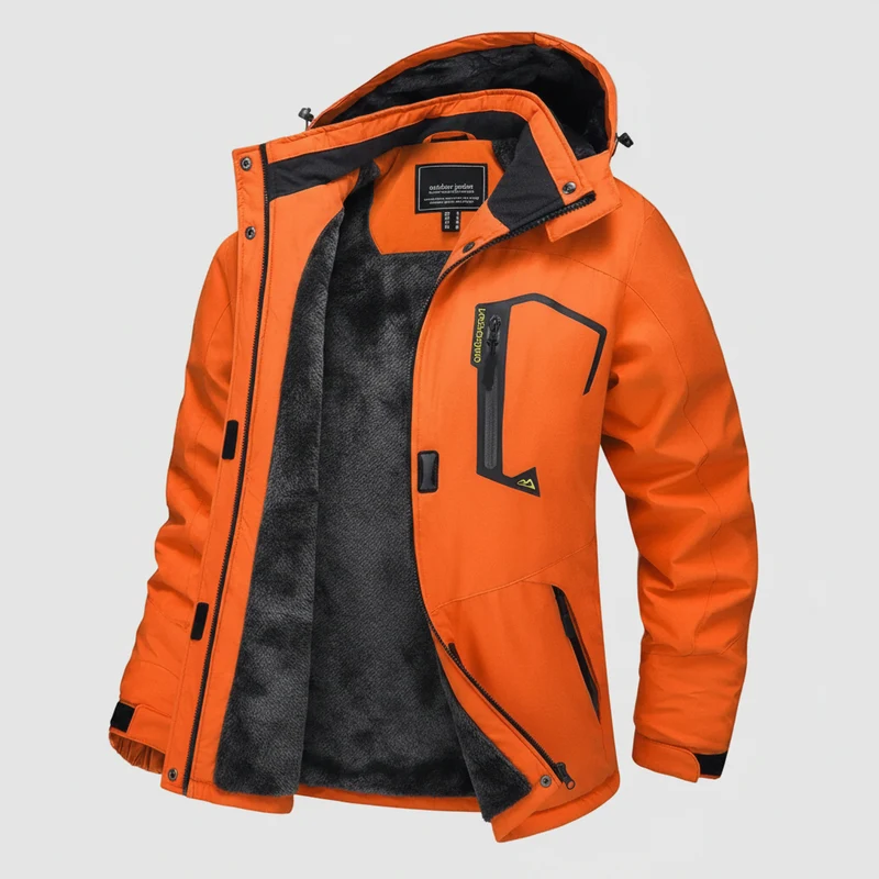 TACVASEN Wasserdichte Winter-Skijacke - Damen-Thermo-Fleecemantel, wasserdicht, Freizeit-Regen- und Windjacke