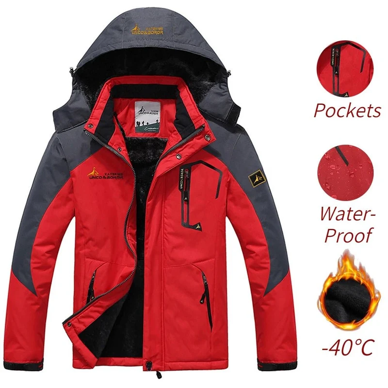 Militärischer Winterparka für Herren mit Fellfutter für optimalen Kälteschutz