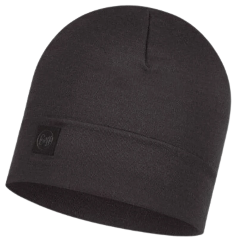Buff MERINO HEAVYWEIGHT BEANIE für Erwachsene solid black Gr. One Size