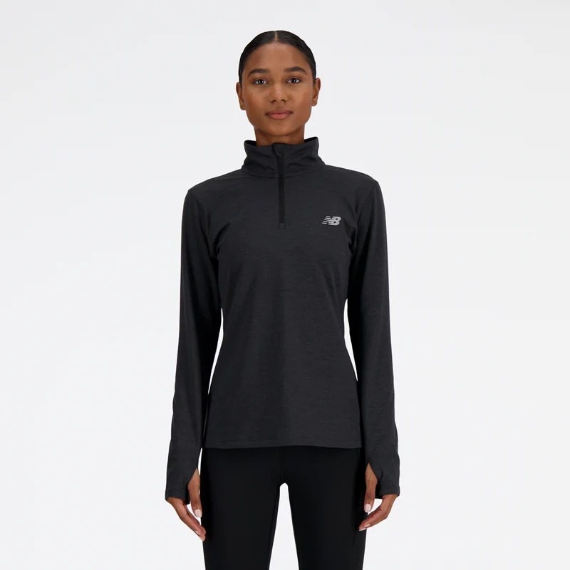 SPORT ESSENTIALS SPACE DYE 1/4 ZIP Damen