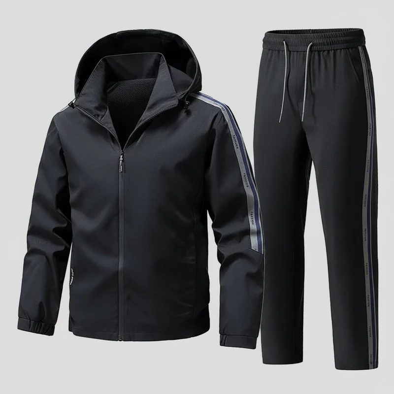 Steigere deine Leistung mit unserem Herren-Sport-Hoodie-Trainingsanzug-Set