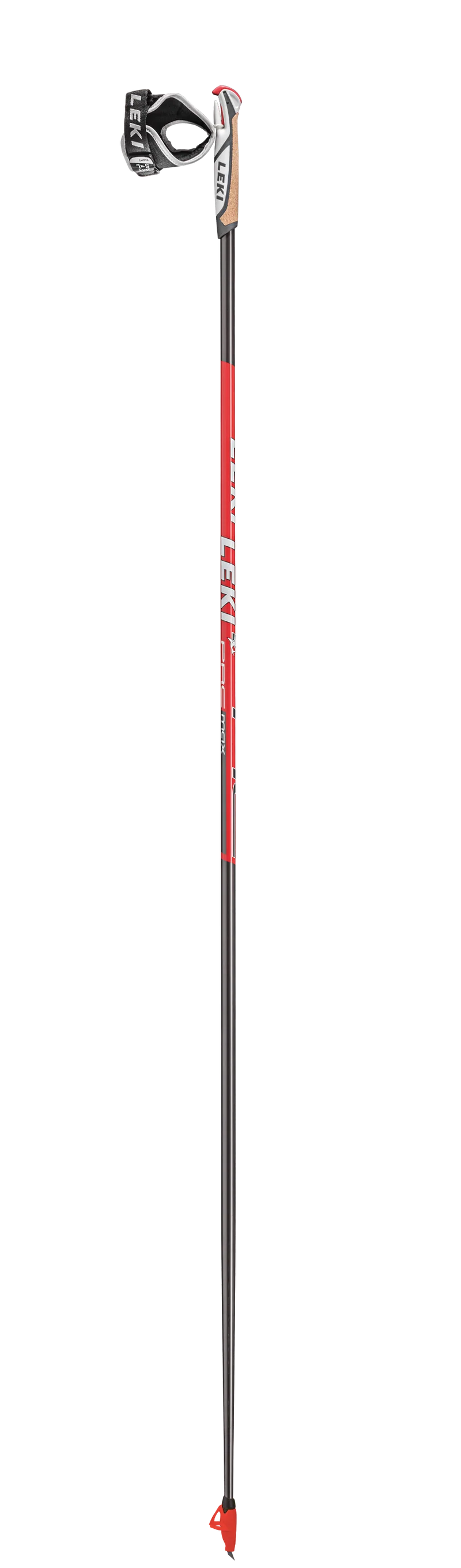 Leki PRC MAX SKI ROLLER Stöcke anthrazit-rot-weiß