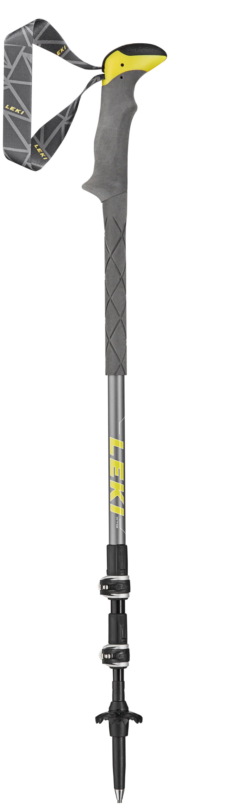LEKI Stöcke SherpaLiteXTG Trekking 100-135cm grau-gelb-weiß Wanderstöcke Outdoor j21