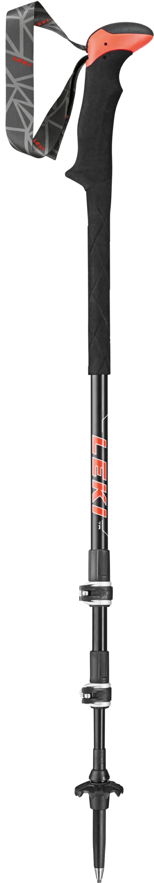 LEKI Stöcke CarbononTAXTG Trekking 100-135cm schwarz-rot-weiß Wanderstöcke Outdoor j21