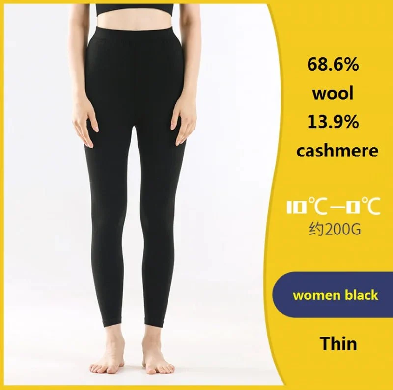 Thermounterwäsche aus Merinowolle: Unisex-Leggings für ultimative Wärme und Komfort im Winter