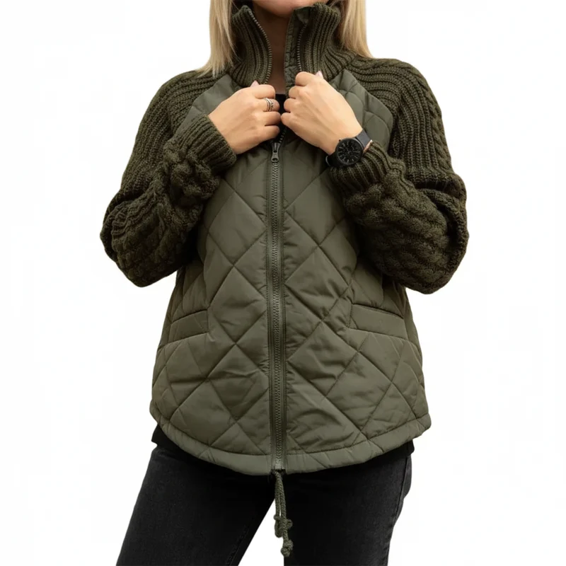 Trotzen Sie dem Winter mit der Damen-Winterjacke mit Reißverschluss: Ihre ideale Schicht für Komfort und Wärme.