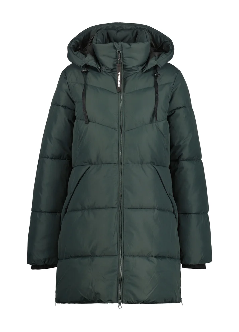 ICEPEAK Damen Mantel Daunenoptik mit Kapuze