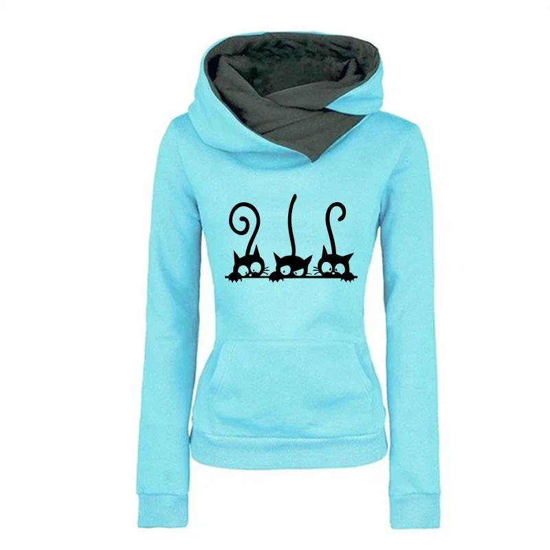 OLOMLB Kapuzenpullover „Cat Lovers“ – Damen