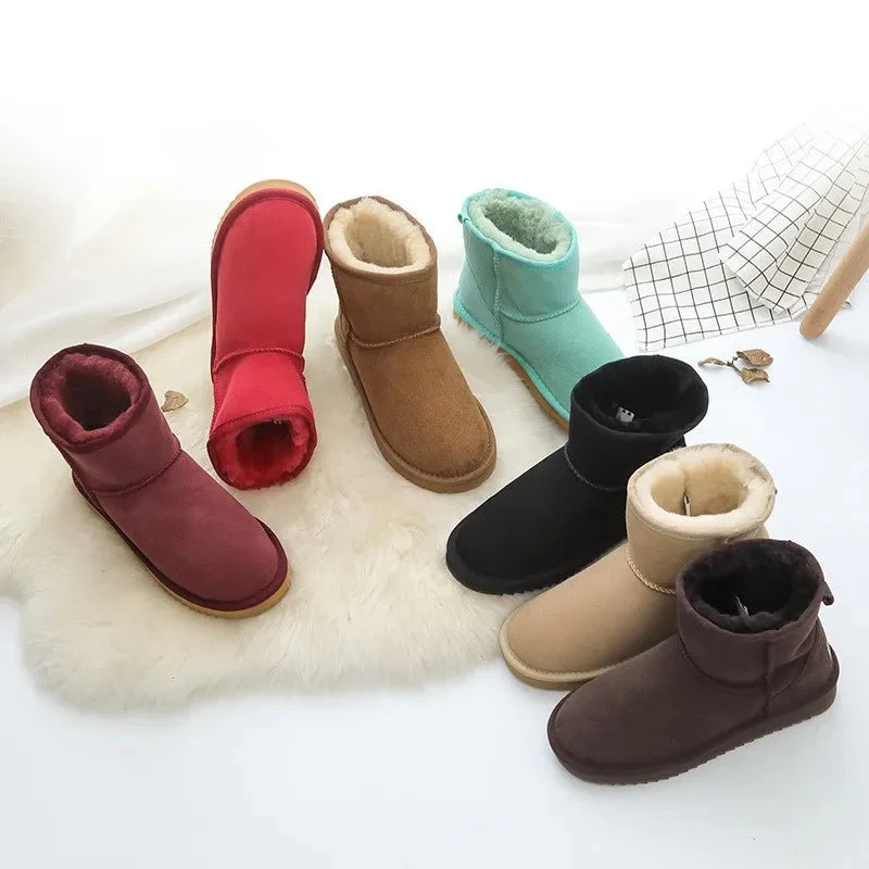 Winterstiefel aus Lammfell – Damen-Stiefeletten aus echtem Fell für ultimativen Komfort