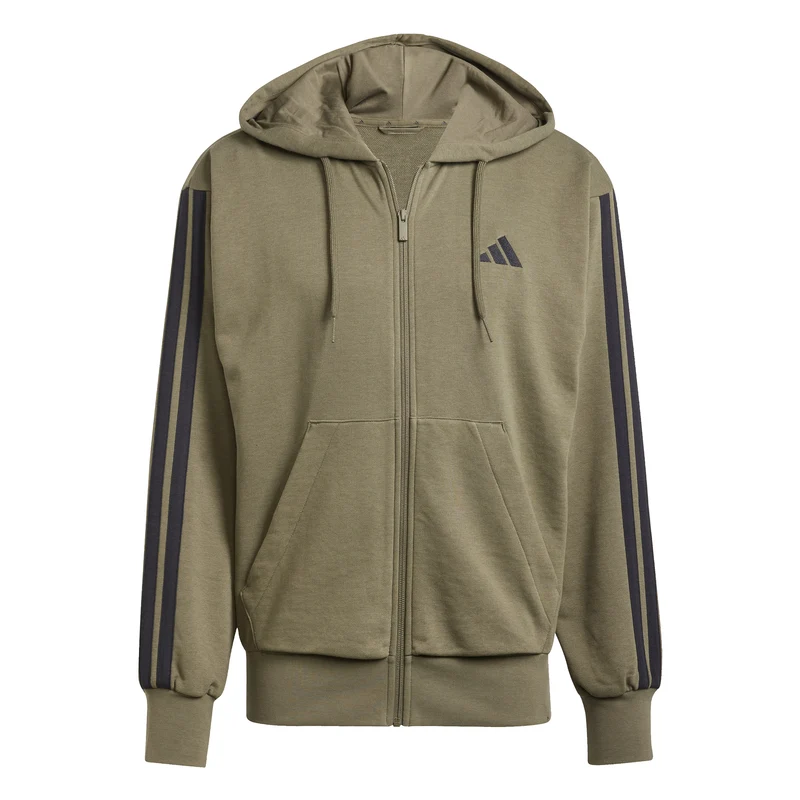 ADIDAS M 3S FT FZ HD Kapuzenjacke French Terry