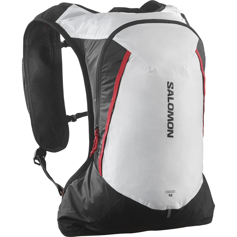 SALOMON CROSS 12 Rucksack Weiß/Schwarz/Rot 12L