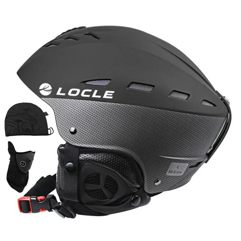LOCLE Snowboardhelm in Mattschwarz und Weiß