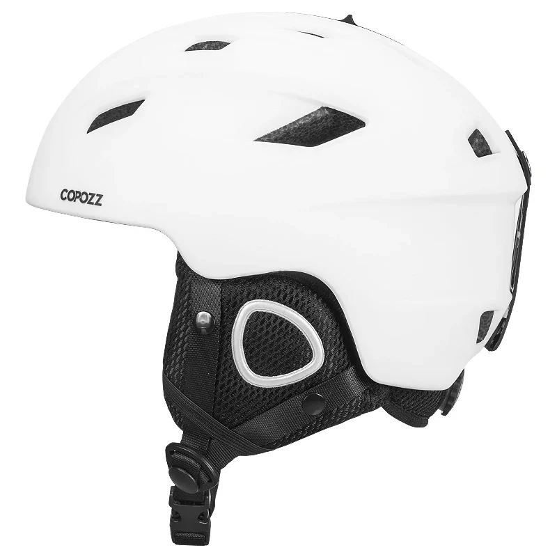 Copozz Skihelm für Herren und Damen, Halbschalen-Snowboardhelm, Moto-Schneemobil-Sicherheitshelm, warmer Winterhelm für Erwachsene und Kinder