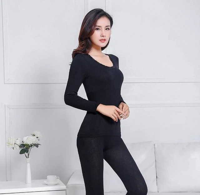 Body Shaping Thermal Underwear Set - Damen