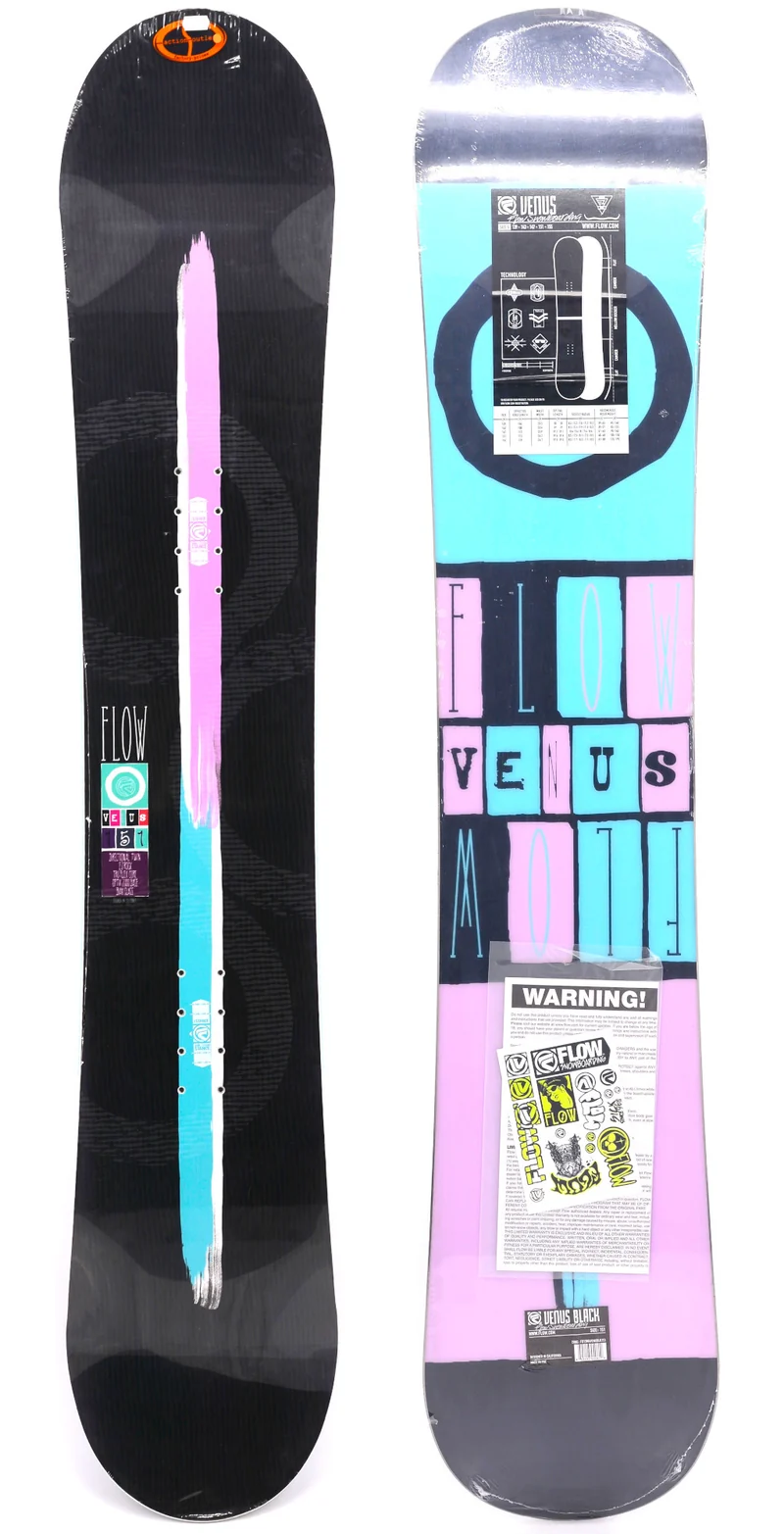 FLOW VENUS - 143 cm Camber Womens Snowboard Softboot Park Freeride CH-20
