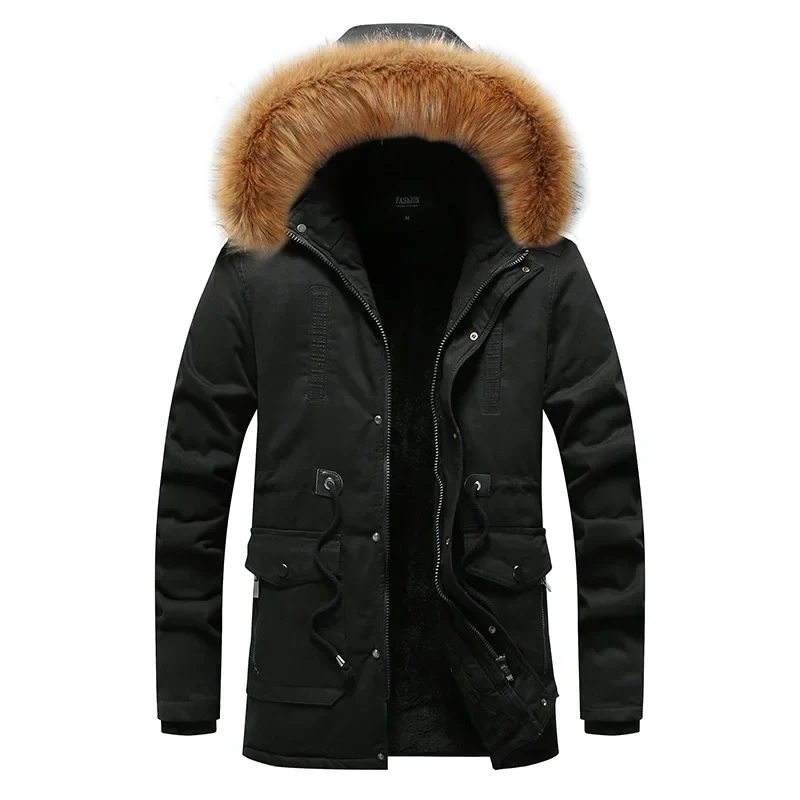 UNION ARMY Herren-Parka - mit Pelzkapuze