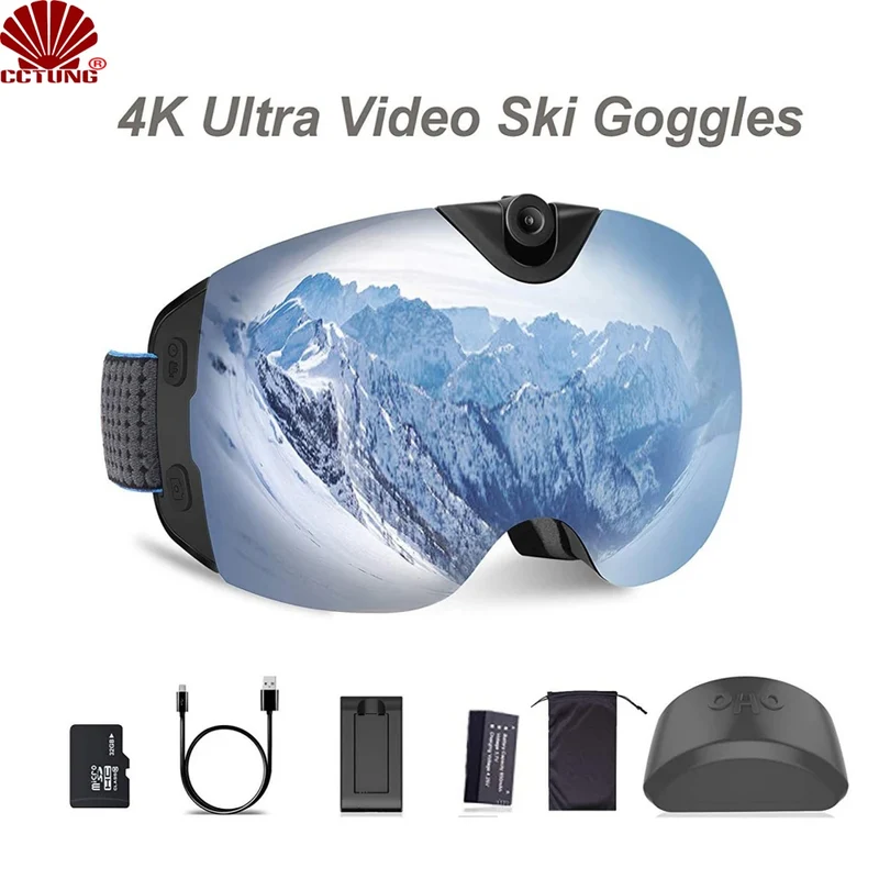 CCTUNG Ski-/Snowboard-Actionkamera-Brille